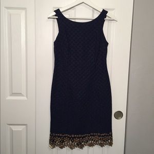 Authentic Lilly Pulitzer Dawson Navy Dress